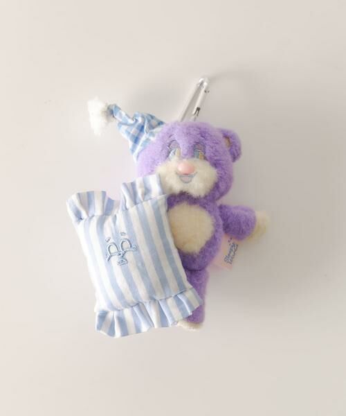 SMELLY/スメリー 『WEB/一部店舗限定』NEONMOON Sleepy Teddy Key Holder パープル - SMELLY/スメリー 『WEB/一部店舗限定』NEONMOON Sleepy Teddy Key Holder パープル -