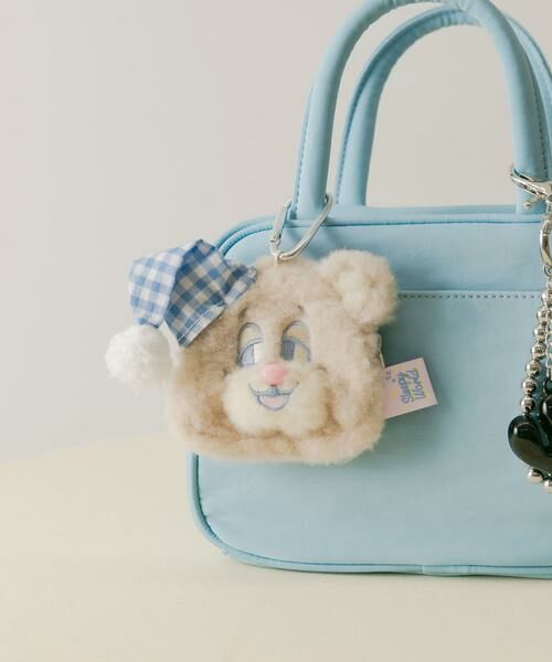 SMELLY/スメリー 『WEB/一部店舗限定』NEONMOON Sleepy Teddy Pouch アイボリー - SMELLY/スメリー 『WEB/一部店舗限定』NEONMOON Sleepy Teddy Pouch アイボリー -