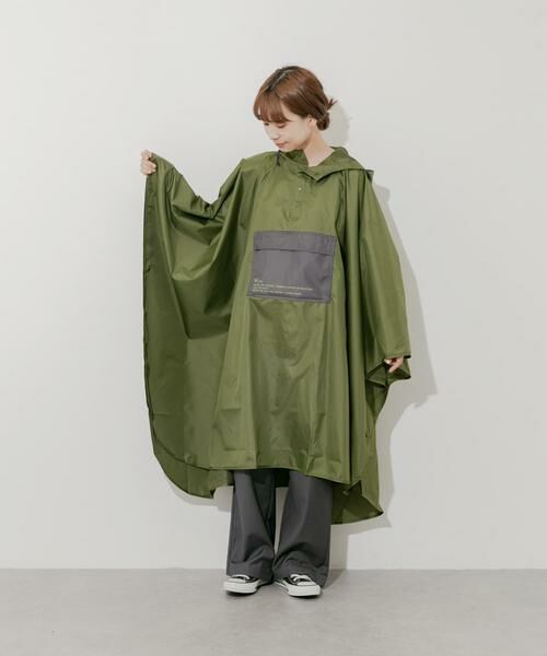 SMELLY / スメリー ポンチョ | Wpc.　ユニセックス バイカラーパッカブルポンチョ | 詳細1
