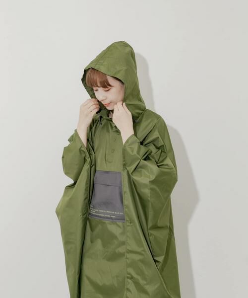 SMELLY / スメリー ポンチョ | Wpc.　ユニセックス バイカラーパッカブルポンチョ | 詳細5