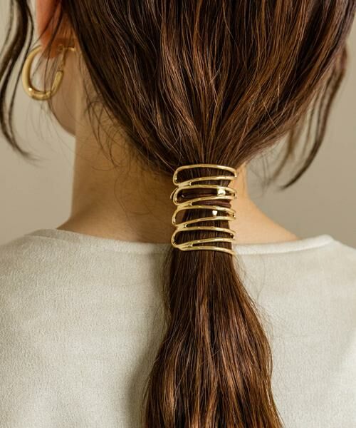 SMELLY / スメリー ヘアゴム・シュシュ | メタルモヨウヘアカフ | 詳細1