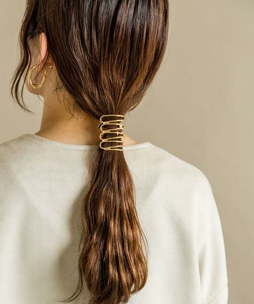 SMELLY / スメリー ヘアゴム・シュシュ | メタルモヨウヘアカフ | 詳細4