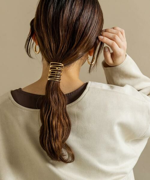 SMELLY / スメリー ヘアゴム・シュシュ | メタルモヨウヘアカフ | 詳細5