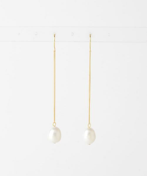 SMELLY / スメリー ピアス・イヤリング | SMELLY so’　pearl chain pierce gld | 詳細4