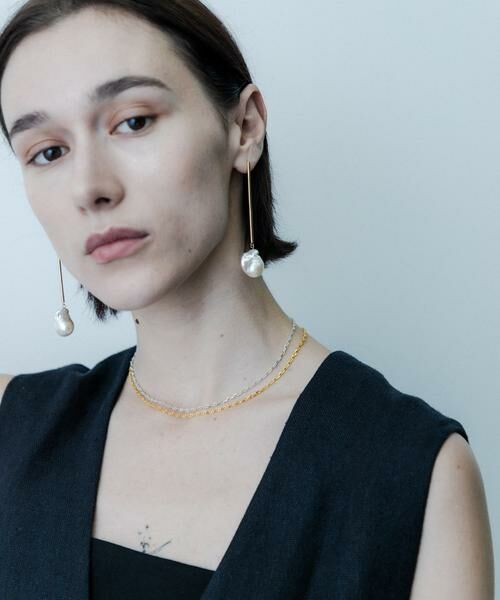 SMELLY / スメリー ピアス・イヤリング | SMELLY so’　baroque pearl bar pierce | 詳細1