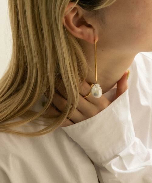 SMELLY / スメリー ピアス・イヤリング | SMELLY so’　baroque pearl bar pierce | 詳細8