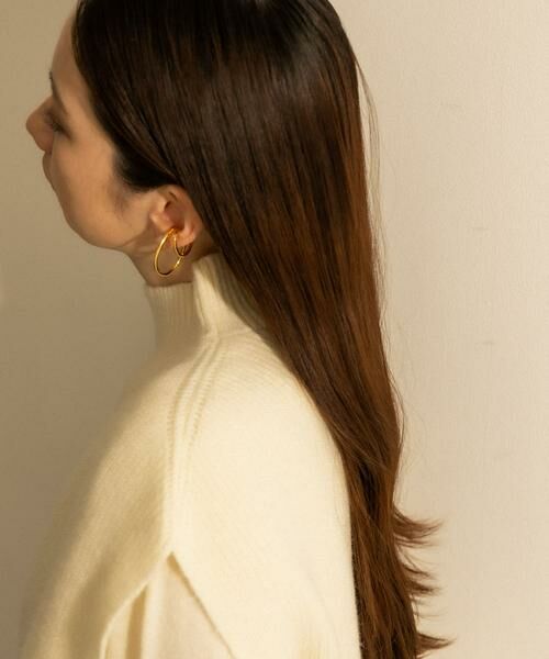 SMELLY / スメリー ピアス・イヤリング | SMELLY so’　double circle earcuff gld | 詳細3