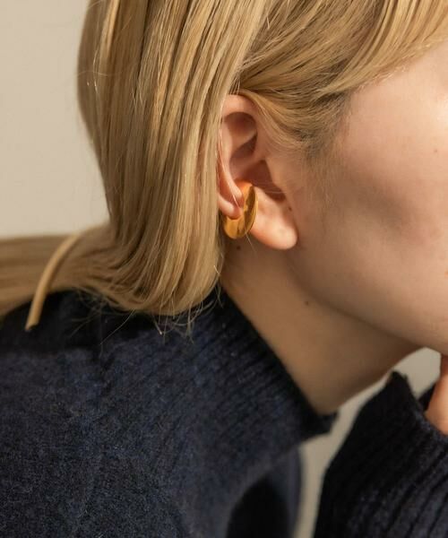 SMELLY / スメリー ピアス・イヤリング | SMELLY so’　flat circle earcuff gld | 詳細3