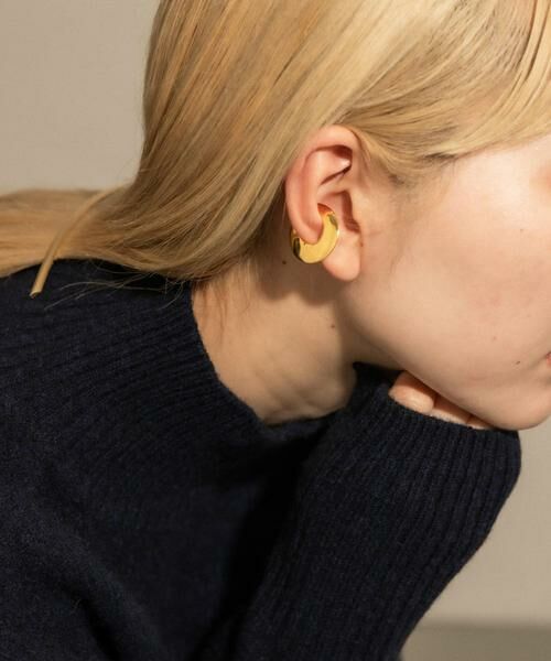 SMELLY / スメリー ピアス・イヤリング | SMELLY so’　flat circle earcuff gld | 詳細4