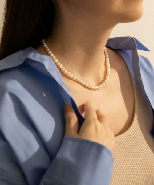 SMELLY / スメリー ネックレス・ペンダント・チョーカー | SMELLY so’　2way pearl necklace slv | 詳細5