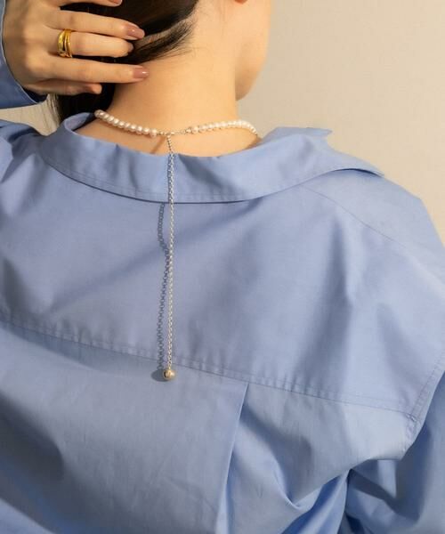 SMELLY / スメリー ネックレス・ペンダント・チョーカー | SMELLY so’　2way pearl necklace slv | 詳細6
