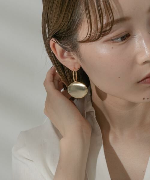 SMELLY / スメリー ピアス・イヤリング | メタルビッグオーバルピアス | 詳細1