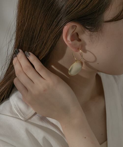 SMELLY / スメリー ピアス・イヤリング | メタルビッグオーバルピアス | 詳細2