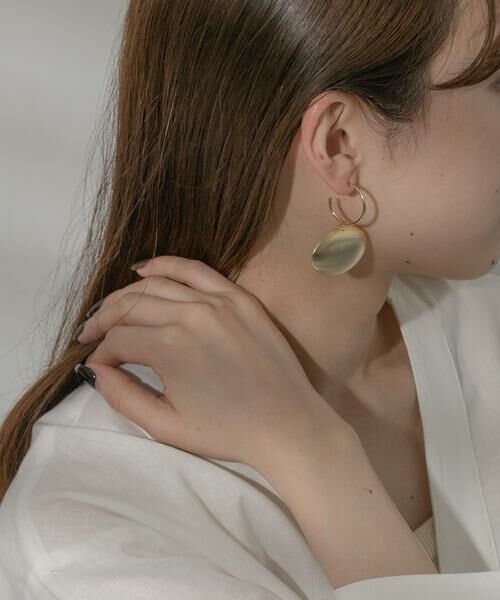 SMELLY / スメリー ピアス・イヤリング | メタルビッグオーバルピアス | 詳細3