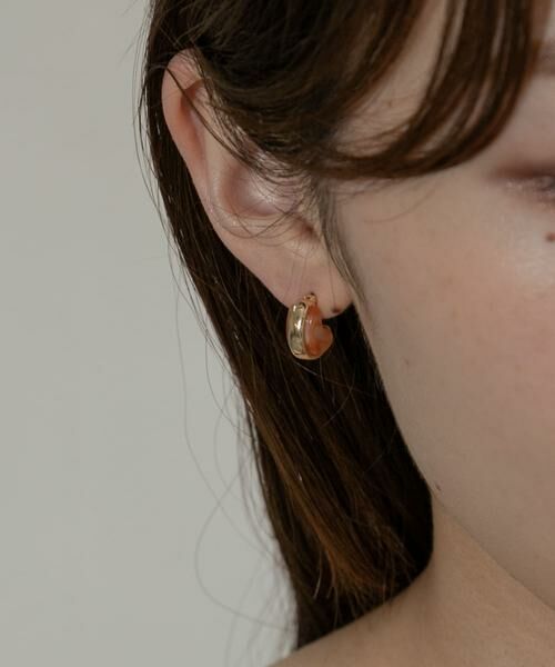 SMELLY / スメリー ピアス・イヤリング | ジュシハーフサークルメタルピアス | 詳細1