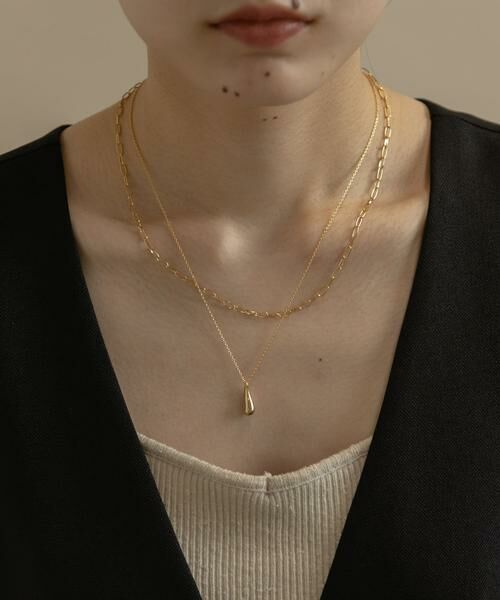 SMELLY / スメリー ネックレス・ペンダント・チョーカー | ドロップメタル2レンネックレス | 詳細1