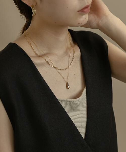 SMELLY / スメリー ネックレス・ペンダント・チョーカー | ドロップメタル2レンネックレス | 詳細2