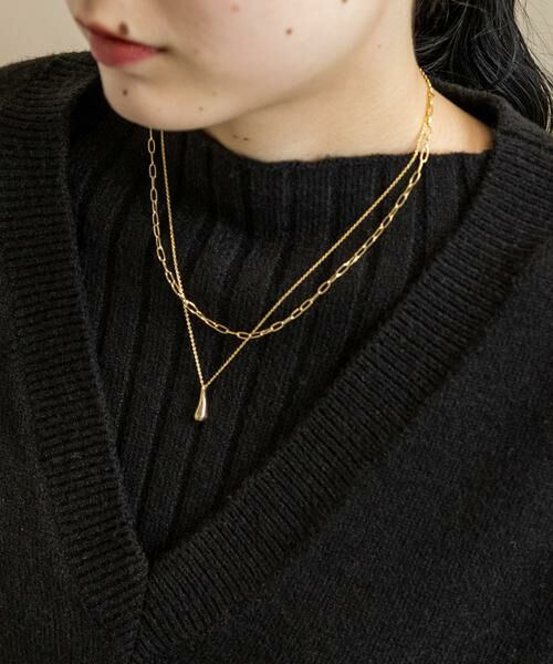 SMELLY / スメリー ネックレス・ペンダント・チョーカー | ドロップメタル2レンネックレス | 詳細4