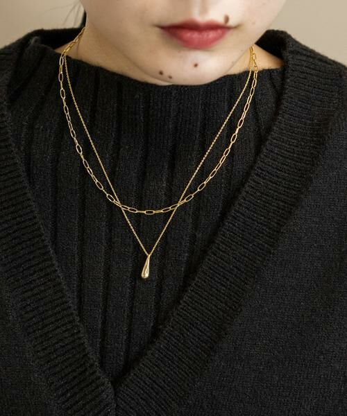 SMELLY / スメリー ネックレス・ペンダント・チョーカー | ドロップメタル2レンネックレス | 詳細5