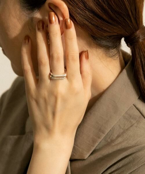 SMELLY/スメリー SMELLY so' dual line ring シルバー 13 SMELLY/スメリー SMELLY so' dual line ring シルバー 13