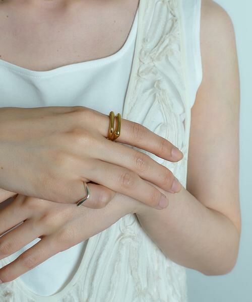 SMELLY / スメリー リング | SMELLY so’　dual line ring | 詳細5