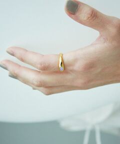 SMELLY / スメリー リング | SMELLY so’　stone line ring