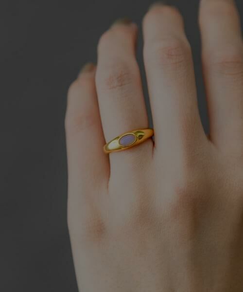 SMELLY / スメリー リング | SMELLY so’　stone line ring | 詳細3