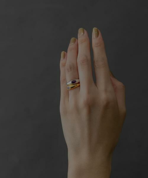 SMELLY / スメリー リング | SMELLY so’　stone line ring | 詳細7