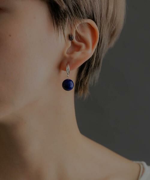 SMELLY / スメリー ピアス・イヤリング | SMELLY so’　lapis lazuli  earring | 詳細2