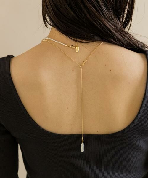 SMELLY / スメリー ネックレス・ペンダント・チョーカー | パールスネークチェーン2セットネックレス | 詳細4
