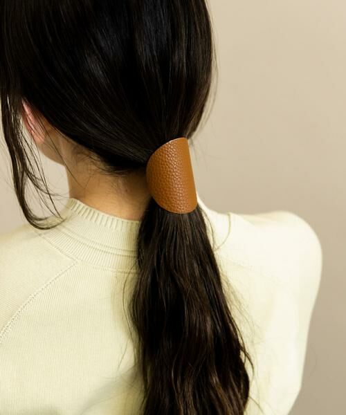SMELLY / スメリー ヘアゴム・シュシュ | フェイクレザーサークルヘアカフセット | 詳細1