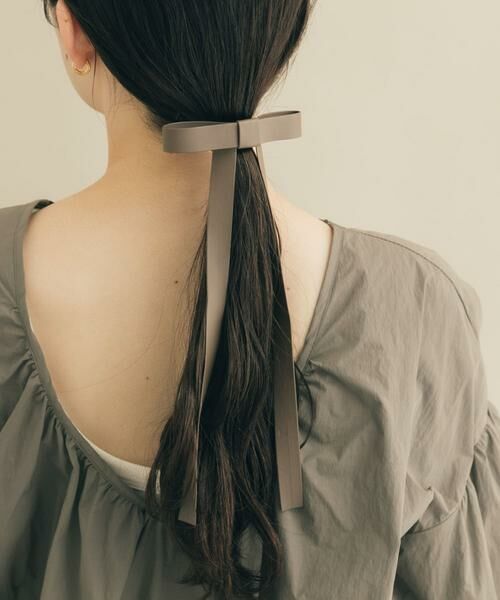 SMELLY / スメリー ヘアゴム・シュシュ | フェイクレザーリボンヘアカフセット | 詳細2