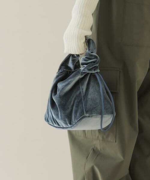 SMELLY / スメリー ハンドバッグ | ドローコードベロアバッグ | 詳細8