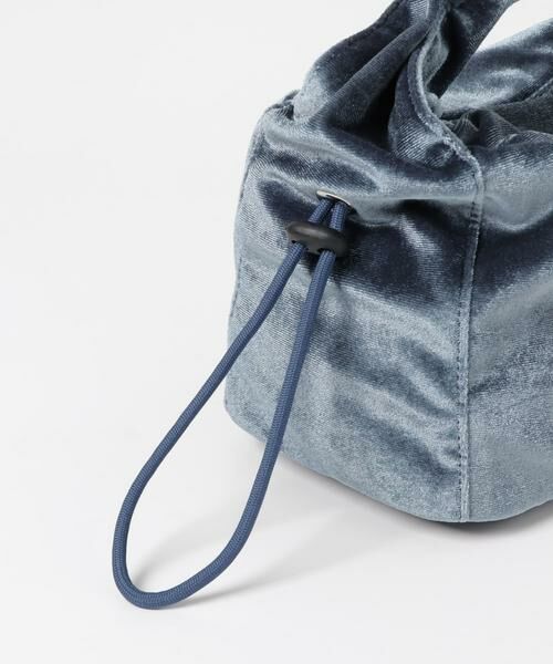 SMELLY / スメリー ハンドバッグ | ドローコードベロアバッグ | 詳細15