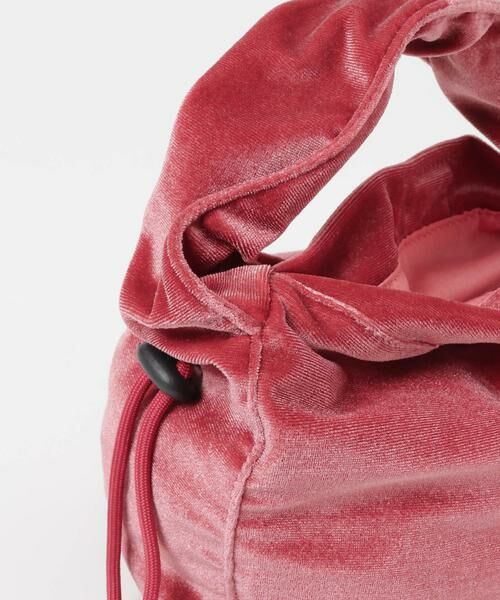 SMELLY / スメリー ハンドバッグ | ドローコードベロアバッグ | 詳細20