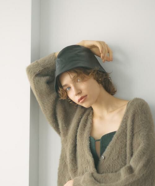 SMELLY / スメリー ハット | フロントラインフェイクレザーハット | 詳細12