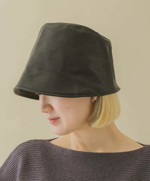 SMELLY / スメリー ハット | フロントラインフェイクレザーハット | 詳細14