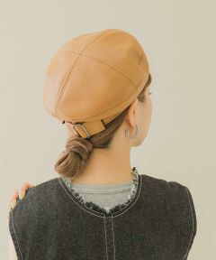 SMELLY / スメリー ハンチング・キャスケット・ベレー帽 | フェイクレザーバックルベレー