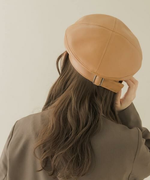 SMELLY / スメリー ハンチング・キャスケット・ベレー帽 | フェイクレザーバックルベレー | 詳細6