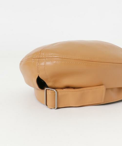 SMELLY / スメリー ハンチング・キャスケット・ベレー帽 | フェイクレザーバックルベレー | 詳細9