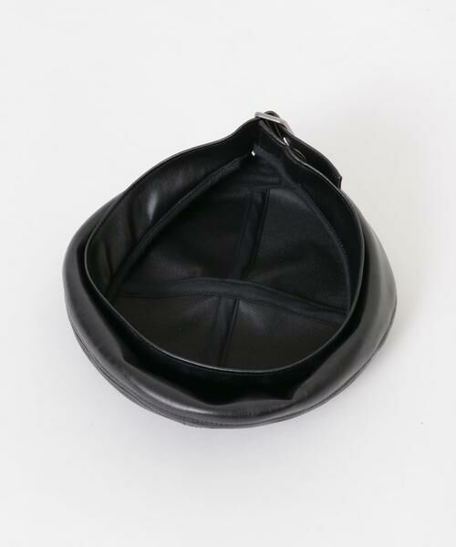 SMELLY / スメリー ハンチング・キャスケット・ベレー帽 | フェイクレザーバックルベレー | 詳細18