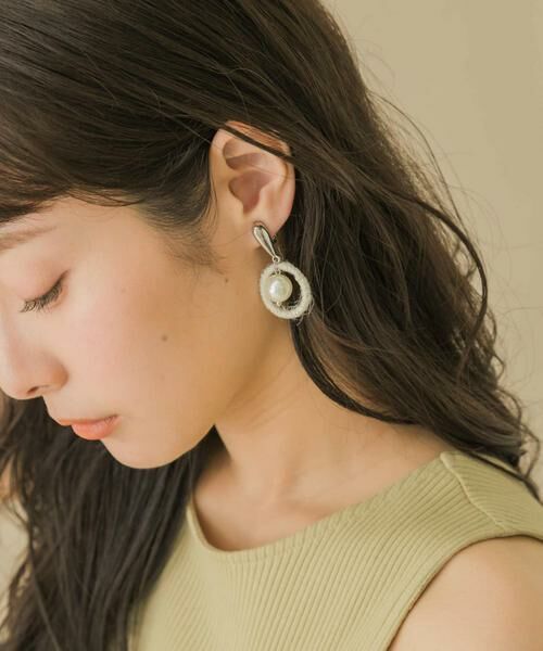SMELLY / スメリー ピアス・イヤリング | マテリアルサークルパールイヤリング | 詳細2