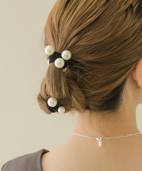 SMELLY / スメリー ヘアゴム・シュシュ | パール2ゴムセット | 詳細1