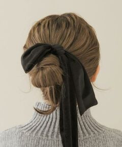 SMELLY / スメリー ヘアゴム・シュシュ | 『WEB/一部店舗限定』ベロアビッグリボンヘアカフセット