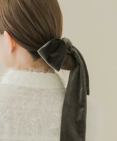 SMELLY / スメリー ヘアゴム・シュシュ | 『WEB/一部店舗限定』ベロアビッグリボンヘアカフセット | 詳細1