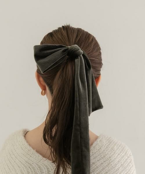 SMELLY / スメリー ヘアゴム・シュシュ | 『WEB/一部店舗限定』ベロアビッグリボンヘアカフセット | 詳細11
