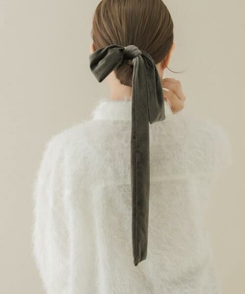 SMELLY / スメリー ヘアゴム・シュシュ | 『WEB/一部店舗限定』ベロアビッグリボンヘアカフセット | 詳細2