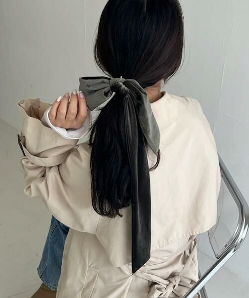 SMELLY / スメリー ヘアゴム・シュシュ | 『WEB/一部店舗限定』ベロアビッグリボンヘアカフセット | 詳細3