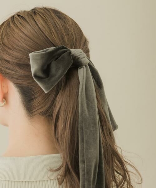 SMELLY / スメリー ヘアゴム・シュシュ | 『WEB/一部店舗限定』ベロアビッグリボンヘアカフセット | 詳細5