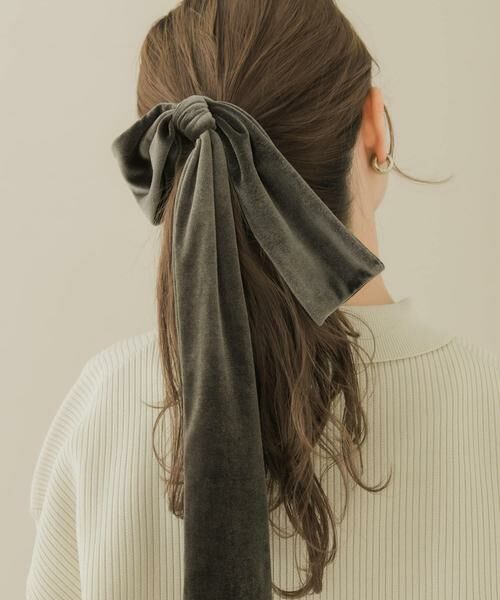 SMELLY / スメリー ヘアゴム・シュシュ | 『WEB/一部店舗限定』ベロアビッグリボンヘアカフセット | 詳細7